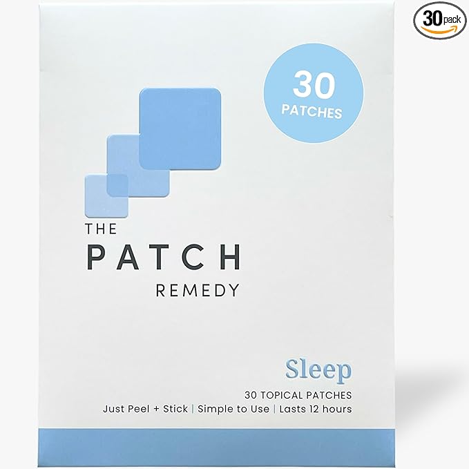 The Patch Remedy Sleep | Valerian, Passionflower, Hops, Magnesium Glycinate | 30 Patches