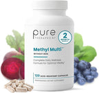 Pure Therapro Rx Methylated Multivitamin for Men and Women | Made in USA | Methyl Multi Without Iron Methyl B12 & Methylfolate | 120 Capsules, 2-Month Supply