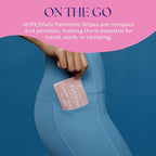 40 Count Flushable Feminine Wipes, Individually Wrapped Intimate Cleansing Wipes for Women | Travel Size For Period and Everyday Hygiene, pH-Balanced, Lightly Scented with Camellia, Chamomile & Aloe