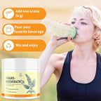 Trans-Resveratrol Powder Supplement with Red Wine Extract, Quercetin, Pterostilbene & NAD, 4.23 OZ, 30-Day Supply