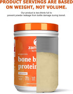 Zammex 100% Grass-Fed Beef Bone Broth Protein Powder, 18G Protein, Hydrolyzed Collagen Peptides Type 1&3, Supports Healthy Skin, Nails, Hair, Joints, Non-GMO, Gluten Free, Paleo & Keto Friendly