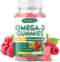 Vegan Omega-3 Gummies 1000mg, Omega 3 Fish Oil Alternative for Adults, Algae-Based DHA 600mg & EPA 300mg + Vitamins A, C, E, Zinc, Supports Overall Wellness, No Fish Taste, 60 Count