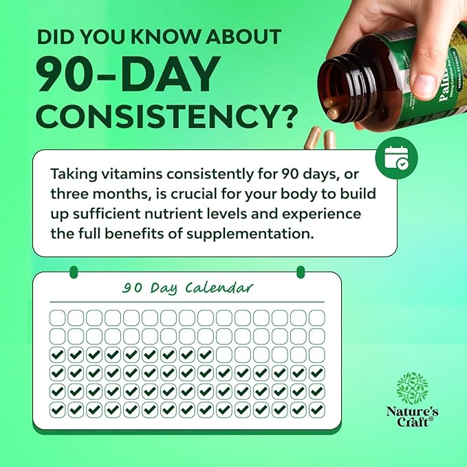 Extra Strength Saw Palmetto Extract - Advanced Herbal Complex for Hair Health and Urinary Support with Plant Sterols & Flavonoids - Potent Herbal Supplement with 500mg per Serving - 100 Count