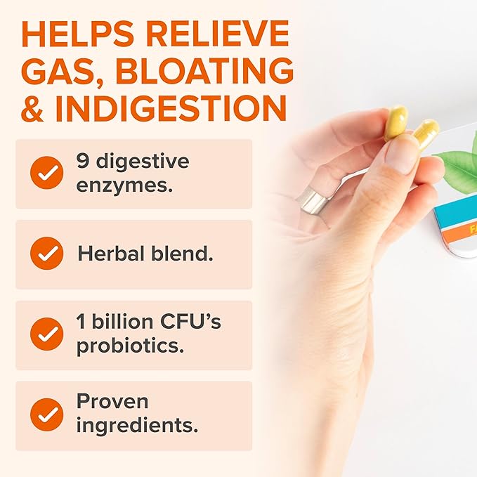Zenwise Health No Bloat Probiotics for Women and Men Digestive Health with Ginger, Dandelion, and Lactase, Digestive Enzymes for Gas and Bloating Relief - Vegan Water Retention Pills - 14 CT