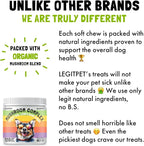 Mushroom Complex Treats for Dogs with Reishi, Shiitake, and Turkey Tail Mushrooms for Cognition and Immune Boosting Supports Digestive Health and Reduces Inflammation DHA EPA Turmeric Kelp (120pcs)