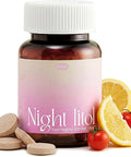 O'slab Nightlitol Night Mints – Korean Viral Sleep & Relaxation Support – Plant-Derived Melatonin (2mg) from Tomato Extract & L-Theanine 200mg – Lemon Peppermint Chewable Mints, 30 Count