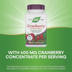Nature's Way Premium Blend Cranberry, Urinary Tract Health Support* Supplement with Vitamin C, 60 Tablets