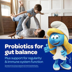 Smurfs Pre and Probiotics for Kids Gummies | Kids Probiotics Gummies for Digestion and Immunity | Made with Real Fruit | Doctor Developed | Non-GMO and No Artificial Flavors or Colors | 40 Gummies