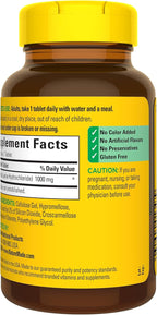 Nature Made L-Lysine 1000 mg, Dietary L-Lysine Supplements, 60 Tablets, 60 Day Supply