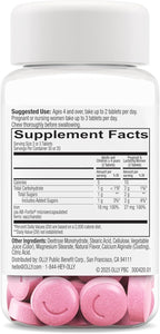 OLLY Delightful Iron Chewable Tablet, Iron Supplement from AB Fortis, Fruit Punch Flavored, 30 or 20 Day Supply - 60 Count