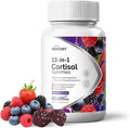 Cortisol Reducer Gummies for Women Men - 13-in-1 Daily Cortisol Detox Manager for Stress Focus Mood & Health Balance Support - Reduce High Cortisol with Ashwagandha Magnesium L-Theanine