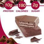 ProtiDIET Chocolate Protein Wafer Bars - High-Protein Low Sugar Snacks, No Trans Fat Energizing Nutrient-Rich Chocolate Wafers, Perfect On The Go Nutritional Snack - 7 Protein Wafers Per Box