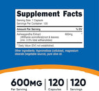 Nutricost Ashwagandha Herbal Supplement 600mg, 120 Capsules - Ashwagandha Root (3 Bottles)
