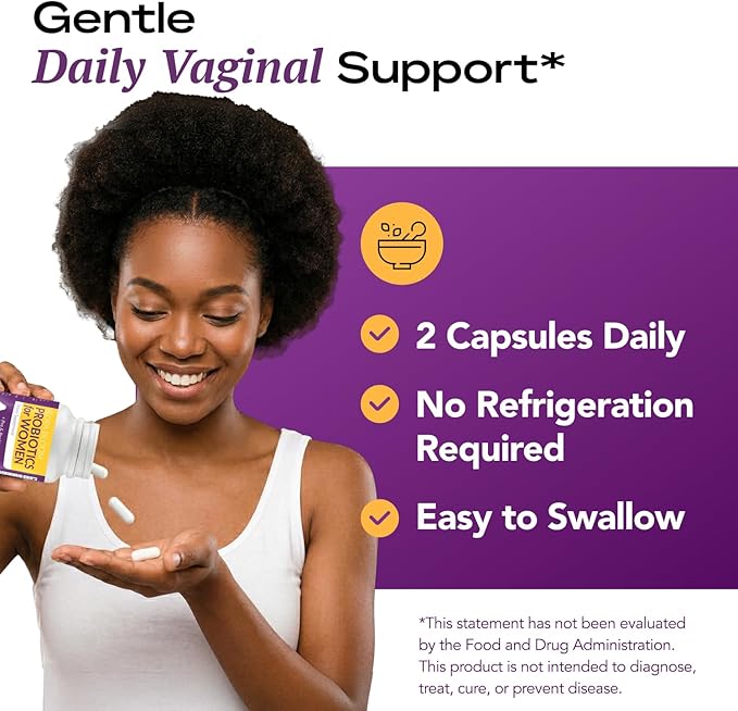 Complete Vaginal Probiotics for Women - w/Added Cranberry, D-mannose to Promote Urinary Tract, Bladder, Gut & Vaginal Health - pH Balance for Women - Support UTI, BV, YI - 60 Vegan Capsules