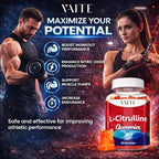 L Citrulline Gummies for Men - Powerful Vasodilator with Calcium, 1600mg per Serving, Extra Strength, Boosts Nitroxyl and Nitric Oxide Production, Supports Energy and Endurance, 60 Chewable Gummy