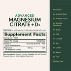 Nature’s Bounty Advanced Vitamin D3 with Magnesium Citrate Immune Formula, Supports Immune and Bone Health, 90 Tablets