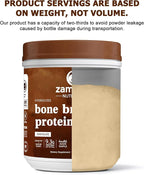 Zammex Bone Broth Protein Powder, Pure Grass Fed Beef, Chocolate Protein Powder,Hydrolyzed Collagen Supplement for Healthy Skin,Nails,Hair,Joints, Non-GMO,Gluten Free, Great in Shakes