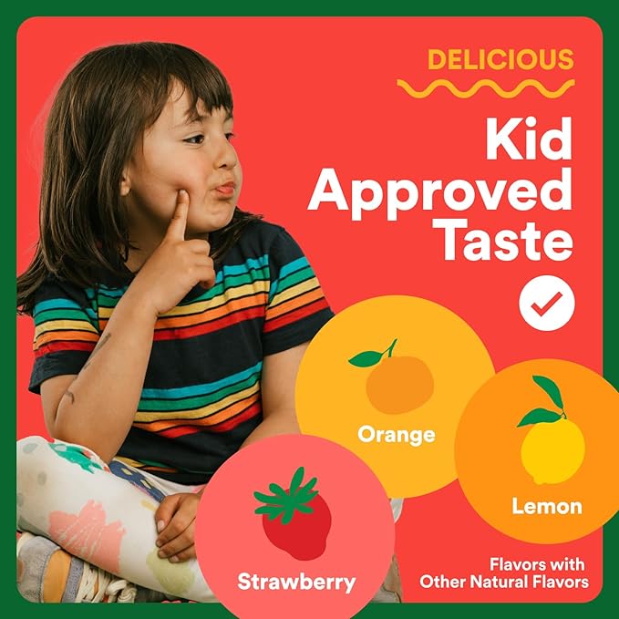 SmartyPants Kids Multivitamin & Fiber Gummies: Prebiotic Fiber to Support Kids Digestion with Vitamin D3, C, Vitamin B12, B6, A, Zinc, Biotin, Folate, Three Fruit Flavors, 120 Count (40 Day Supply)