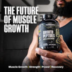 NutraBio Growth Peptides |Muscle Accelerator with DiLeucine & PeptiStrong | Peptides for Muscle Growth Men & Women- 28 Servings- 196 Capsules