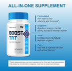 (2 Pack) Boost TRT Maximum Strength Performance Supplement BoostTRT Premium Capsules, Boost TRT Maximum Strength Advanced Multivitamin Supplement, BoostTRT Health Management Pills (120 Capsules)