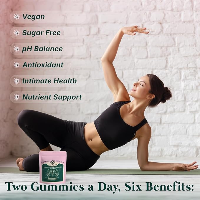 Premium Feminine Balance Gummies for Women - Hawaiian Pineapple Gummies for Women PH Balance Wellness, Immune Support, Vegan Daily Supplement for Odor and Flora Health , 60 Counts - 30 Servings