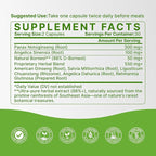 Women’s Cycle Ease – PMS and Menstrual Support Inspired by Chinese Herbal Wisdom for Hormonal Balance & Monthly Cycle Comfort – with Dong Quai & Notoginseng – Made in USA – 60 Vegan Capsules