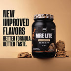 REDCON1 MRE LITE Whole Food Protein Powder, Oatmeal Chocolate Chip - Lactose Free Meal Replacement with Animal Protein Blends - Easy to Digest Formula - Only 4g Carb per Serving (30 Servings)