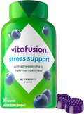 Vitafusion Ashwagandha Gummies –Clinically Shown Adaptogen Sensoril Ashwagandha 125mg Per Serving – Help Manage Stress – Chewable Gummy Vitamins/ Alternative to Liquid Capsules Drops Powder, 60 Count