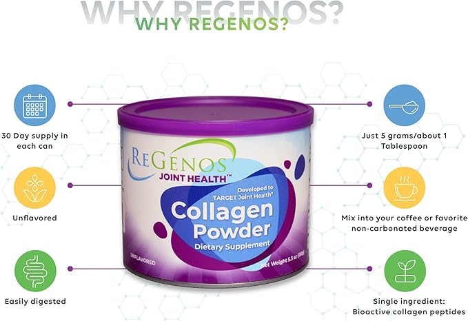 30 Day Supply, Collagen Peptides Powder Supplement, Hydrolyzed Collagen, Unflavored Collagen, Protein, Gluten Free, Kosher (1-Pack)