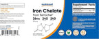 Nutricost Chelated Iron, As Ferrochel, 36mg, 240 Capsules