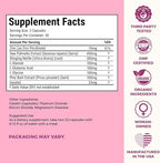 VITA-PCOS AndroBlocker Balance Supplement for Women - Stinging Nettle Capsules with Zinc & Inositol for Unwanted Facial Hair & Healthy Period - Saw Palmetto for Women Energy & Vitality - 60 Capsules