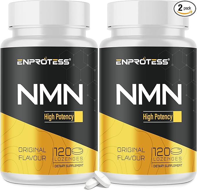 Sublingual NMN 500mg, Max Absorbency & Fast-Acting NMN Supplement（240-Day Supply）, 99% Pure NMN (Nicotinamide Mononucleotide) for NAD, Cell, Immune, Energy, Muscle, Anti-Aging, Longevity, 240 Lozenges
