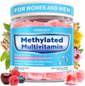 Methylated Multivitamin for Men and Women Gummies with Omega-3, D3 K2, Calcium, Methylfolate & B12, TMG, Mens & Womens Multivitamin Daily Vitamin A, C, E, B, Magnesium, CoQ10 for Daily Support, Vegan