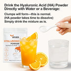 Pure Hyaluronic Acid Powder | Food Grade Hyaluronic Acid Supplements | 60g(2.12oz) | HMW LMW High Molecular Weight Hyaluronic Acid Powder| Skin Hydration and Joint Lubrication