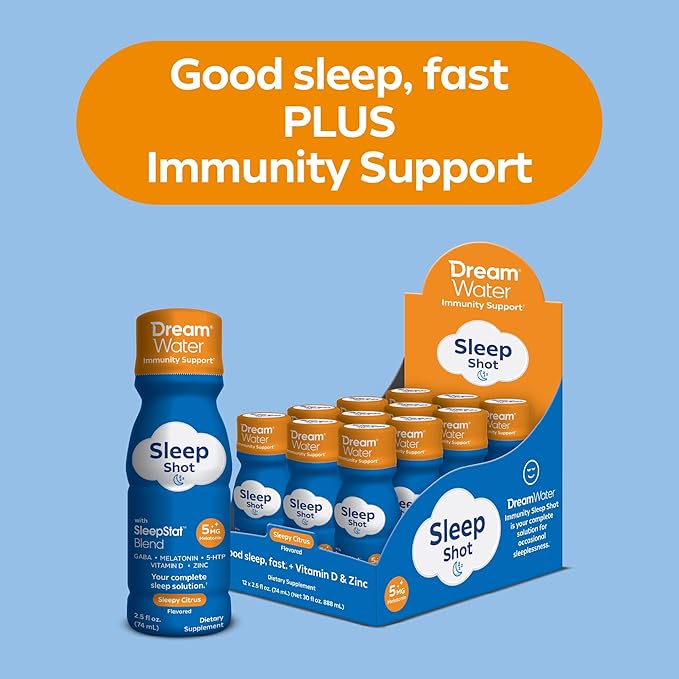 Dream Water: Sleep Aid & Immunity Support - Sleepy Citrus - 12 ct
