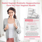Nahid Vaginal probiotic Suppository, hyaluronic Acid Suppositories, Vaginal moisturizer, PH Balance, Restores Healthy Vaginal Odor, Yeast Comfort Care (12 Inserts)
