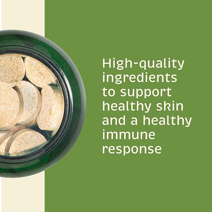 Spirited Paw Skin + Allergy - Seasonal Allergy Support - Aids Skin Health & Shinier Coats - Non-GMO Colostrum & Licorice Root Chews - Pet Supplement for Dogs & Cats - 90 Chewable Wafers