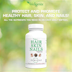Wellgenix Purvana Hair Skin and Nails Supplement – 2500mcg Biotin Softgels with MSM & B-Complex – Daily Beauty Support for Stronger Nails & Hair Vitality – 180 Softgels (2 Pack)