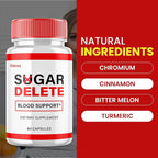 (2 Pack) Sugar Delete Capsules - SugarDelete Blood Support Pills Maximum Strength Japan Supplement Advanced Formula Premium All Natural Vitamin Blend Overall Health Wellness Reviews (120 Capsules)