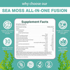 Revive Hair Gummies - Sea Moss Gummies with Hair, Skin & Nails Vitamins with Seamoss, Pearl Powder, Vitamin E, Aloe Vera, Liposomal Vitamin C, 30 Count