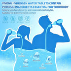 Magnesium Hydrogen Water Tablets, Tablets for Drinking Water - H2 Molecular Tabs | Magnesium* Pills, Electrolytes Hydration Supplement to Support Healthy Aging & Energy Boost (1 Pack)