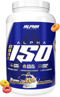 Alpha Supps ISO, Low Carb 100% Whey Protein Isolate Powder, 25 Grams Per Serving, Helps Support Muscle Growth, Low Sugar and Gluten Free (Fruity Cereal, 2 lb)