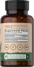 Horbäach Grass Fed Beef Liver | 4500mg | 90 Capsules | Desiccated, Pasture Raised, Grain Free, Non-GMO Supplement