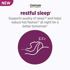 Centrum Restful Sleep Menopause Support Tablets, Supplement with Clinically Studied DailyZz and geniVida, 28 Count (Pack of 2)