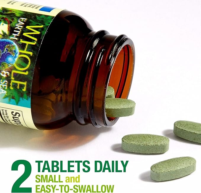Natural Factors Whole Earth & Sea, Women's Prenatal Multivitamin and Mineral, Whole Food Supplement, Vegan, 120 Tablets