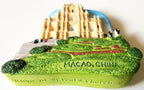 WitnyStore Tiny 2½" Saint Paul's Church Ruins Macau China Magnet - Miniature Hand Made Resin 3D Asia Tourist Attraction Decorative Refrigerator Fridge Magnets Décor Collectible Traveler Souvenir Gifts
