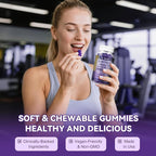 2 Bottles Cortisol Supplements for Women & Men 20-in-1 Cortisol Gummies with Ashwagandha Rhodiola Rosea Magnesium Phosphatidylserine Calm Focus Mood Support Healthy Cortisol Levels 30 Day Supply