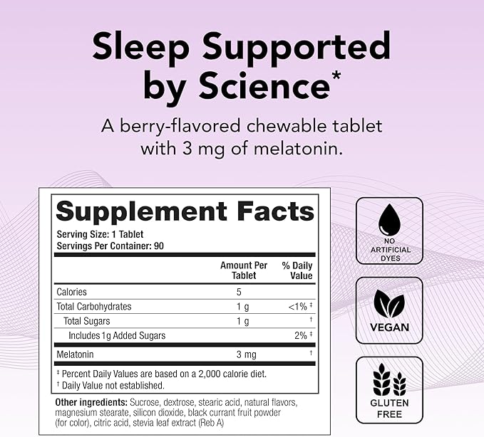 Theralogix Theratonin Melatonin Supplement - 90-Day Supply - Sleep Support Supplement - Melatonin to Aid a Good Night's Sleep - Supplement for Women to Support Fertility - NSF Certified - 90 Tablets