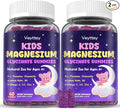 Magnesium Glycinate Gummies for Kids 4+: Sugar Free Magnesium Bisglycinate Gummy with Chamomile, L-Theanine, Lemon Balm, B6, Omega 3, Zinc - Gluten Free, Non-GMO, Vegan, Mixed Berry Flavor