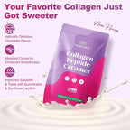 Collagen Protein Coffee Creamer Powder with Coconut MCT, Hyaluronic Acid, Vitamin C & Probiotics for Hair Skin and Nails, Gut Health, Non Dairy, Sugar Free, Keto, Chocolate, 17.64 Ounce (20 Servings)